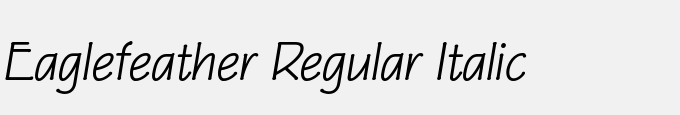 Eaglefeather-Regular Italic